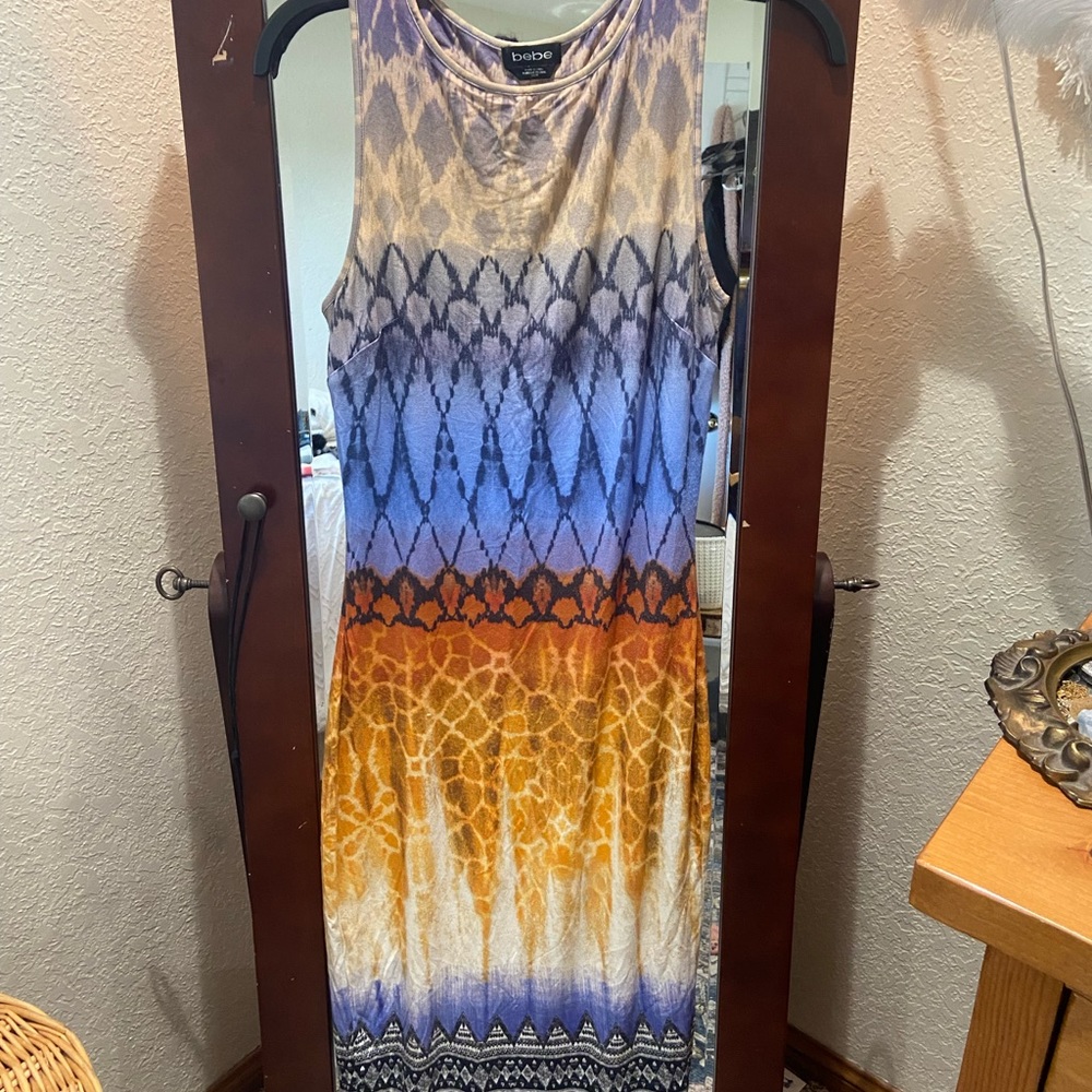 Bebe tribal midi dress